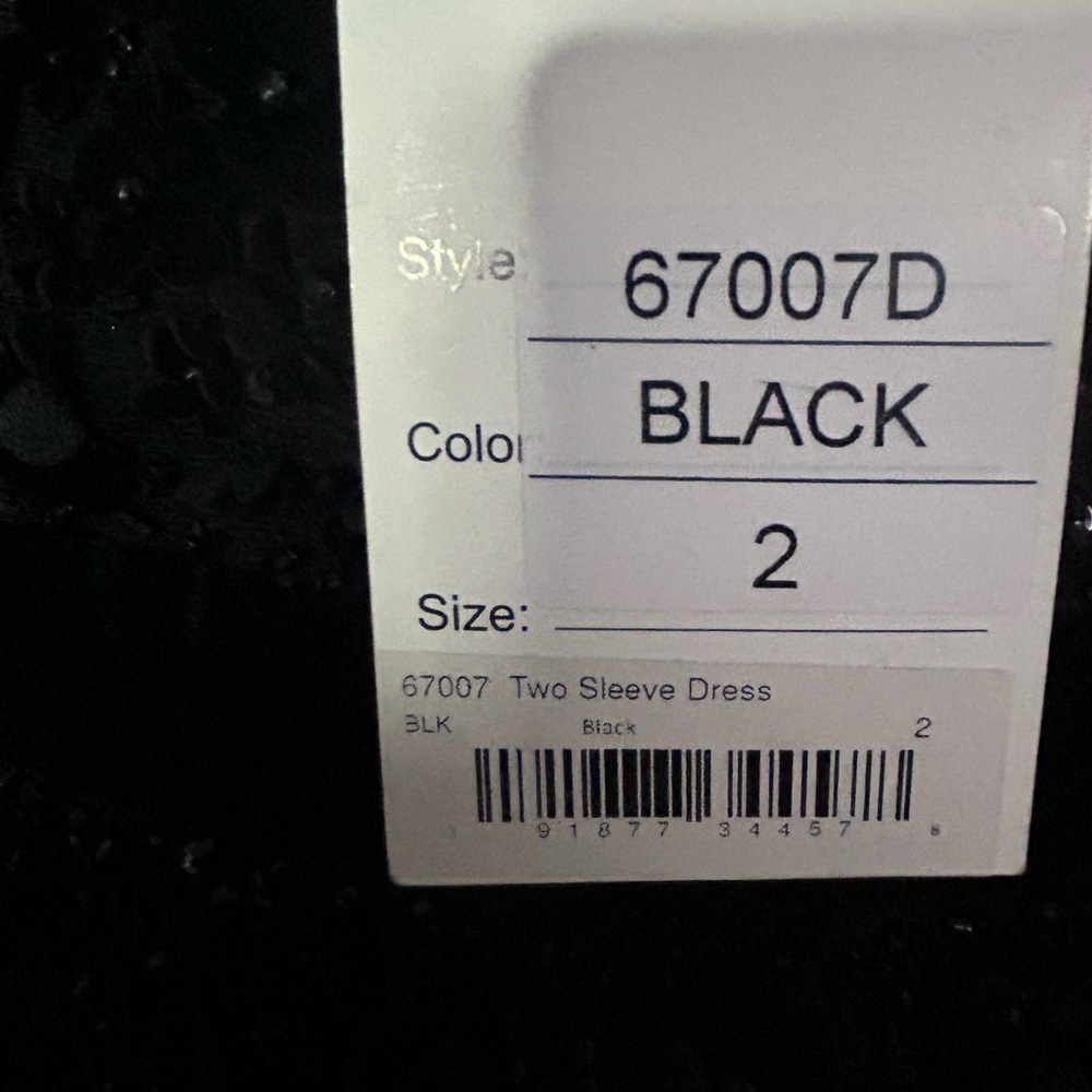 Mac Duggal 67007 NWT Black EMBELLISHED ILLUSION HIGH NECK LONG SLEEVE FIT & … - Picture 13 of 15